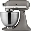A gray KitchenAid Artisan stand mixer with a silver bowl is shown against a white background. Produktbild-Vorschau