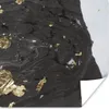 MuchoWow® Poster Marmor - Schwarz - Gold 100x100 cm - Produktbild-Vorschau 1