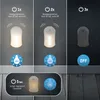 Collage showing different modes and brightness levels of an LED night light. Podgląd zdjęcia produktu