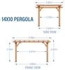Backyard Discovery Pergola in Legno 305 x 426 cm | Gazebo Anteprima dell’immagine prodotto 3