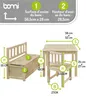 BOMI® Ensemble table et chaises pour enfants en bois massif Voir les images du produit 6