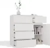 Malwa 1D5S Kommode Weiß mit 5 grifflosen Schubladen, Produktbild-Vorschau 15