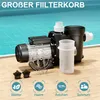 WilTec Poolpumpe 19200 l/h 750 W Schwimmbadpumpe Produktbild-Vorschau 5