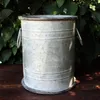 Runder Zink Pflanztopf mit Griffen, rostiger Stil, H 26 cm, Produktbild-Vorschau 4