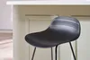 Miliboo - Design-Barhocker schwarz H65 cm (2er-Satz) ELLA Produktbild-Vorschau 2