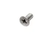 A single metal screw on a white background. Produktbild-Vorschau
