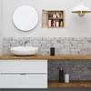 Elégante armoire murale en noyer LAMELÉ avec fermeture Voir les images du produit 2
