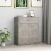A concrete-effect cabinet with a drawer and two doors, next to a potted plant and framed artwork on a wall. Anteprima dell’immagine prodotto