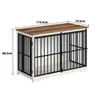 Hundekäfig Möbel, 119 cm Hundebox Möbel, 2 Türen, Weiß Produktbild-Vorschau 6