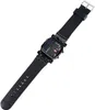 A black digital watch with a rubber band is shown against a white background. Produktbild-Vorschau