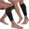 Three people's legs are shown, two of which are wearing black compression bandages on their calves. Produktbild-Vorschau