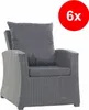 Cuscini da giardino per poltrone set di 6 cuscini seduta Anteprima dell’immagine prodotto 11