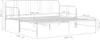 vidaXL Ausziehsofa Bettgestell Weiß Metall 90x200 cm Produktbild-Vorschau 12