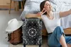 MuchoWow® Koffer Handgepäck Trolley Rollkoffer Kleine Produktbild-Vorschau 2