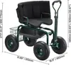 VEVOR Mobiler Gartensitz 810x480x690/770 mm, Gartenrollsitz Produktbild-Vorschau 8