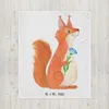 Mr. & Mrs. Panda Decke Eichhörnchen Blume - Weiß - Produktbild-Vorschau 2