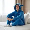 Pyjama Onesie Kigurumi Kostüm für Erwachsene Blau Gengar Produktbild-Vorschau 5