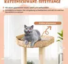 COSTWAY drapak 131cm z jaskinią dla kota, drzewko dla kota Podgląd zdjęcia produktu 4