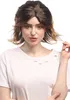 WIG ME UP Perücke Braun Blond Strähnen Wild Kurz Produktbild-Vorschau 3