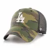 47 Brand Trucker Cap - BRANSON Los Angeles Dodgers wood Anteprima dell’immagine prodotto 3