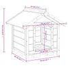 Hundehütte Mokka 65x65x61,5 cm Massivholz Kiefer Produktbild-Vorschau 8