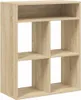 vidaXL Knihovna Sonoma dub 66x31x80 cm Materiál na bázi Náhled obrázku produktu 1