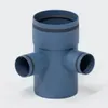 POLOPLAST Eckdoppelabzweig, POLO-KAL XS, 110/50/50mm, Produktbild-Vorschau 1