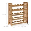 Relaxdays 10019278, 3 lahev/lahve, Bamboo, Dřevo, Stolní Náhled obrázku produktu 4