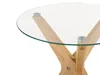 BELIANI Beistelltisch Transparent Sicherheitsglas ø 45 cm Produktbild-Vorschau 5