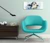 Wallario Premium Leinwandbild Pinguin in Aquarell in Größe Produktbild-Vorschau 4