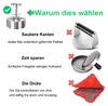 Burgerpresse aus Edelstahl,Antihaft-Hamburgerpresse mit Produktbild-Vorschau 6