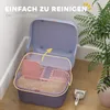 PawHut kočičí záchod s víkem, kočičí záchod se sítkem, Náhled obrázku produktu 4