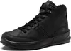 A black leather boot is shown against a white background. Voir les images du produit
