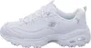 A side view of a white Skechers sneaker. Voir les images du produit