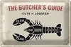 Blechschild Lobster 18x12cm cuts of Lobster Produktbild-Vorschau 1