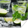 MuchoWow® Poster Getränk - Weinglas - Obst 50x50 cm - Produktbild-Vorschau 1