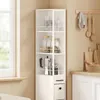Detailansicht des oberen Regalfachs der SoBuy Kommode NSR13-WG mit Glasbehältern Anteprima dell’immagine prodotto