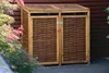 dobar Wetterfeste Doppel-Mülltonnen-Box aus Holz, Produktbild-Vorschau 13