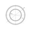 Ø 200 mm - Ofenrohr Wandrosette, Schwarz Produktbild-Vorschau 5