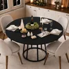 INONEFT Eettafel, rond, 120 cm. Eettafel voor 4-6 personen, Productafbeelding-voorbeeld 3