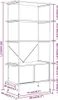 vidaXL Regal mit 5 Böden und Schrank 80x40x163 cm Stahl Produktbild-Vorschau 5