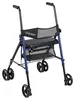 Faltbarer Rollator mit Sitz, höhenverstellbar, blau Produktbild-Vorschau 2