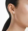 Swarovski Ohrstecker Damen Matrix Kristallperle Weiß Produktbild-Vorschau 5