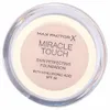 A top-down view of an open jar of Max Factor Miracle Touch foundation. Náhľad obrázku produktu