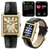 ICE SMART TK 2.0 smartwatch, rechthoekig, met leren band in Productafbeelding-voorbeeld 2