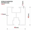 GAL-INDUSTRIAL | Profil aluminiowy do fotowoltaiki – 4 m – Podgląd zdjęcia produktu 2