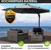 Alu Ampelschirm 300cm grau Produktbild-Vorschau 3
