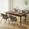 Set van vier vintage-eetkamerstoelen, met ergonomische Productafbeelding-voorbeeld 7