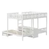 Merax Etagenbett Dreifach-Hochbett 140x220 & 90x200 cm, Produktbild-Vorschau 8