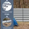 Outsunny Windschutz Camping Sichtschutz mit 4 Stahlstangen Produktbild-Vorschau 5